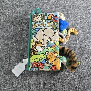 NWT Jellycat Jungly Tails Book Soft Baby Toddler Crinkle Sensory Infant Plush